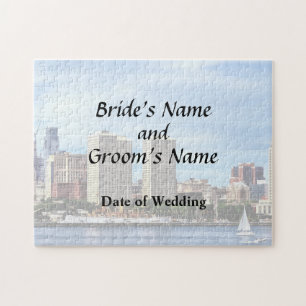 Philadelphia Pa Skyline Wedding Supplies Jigsaw Puzzle