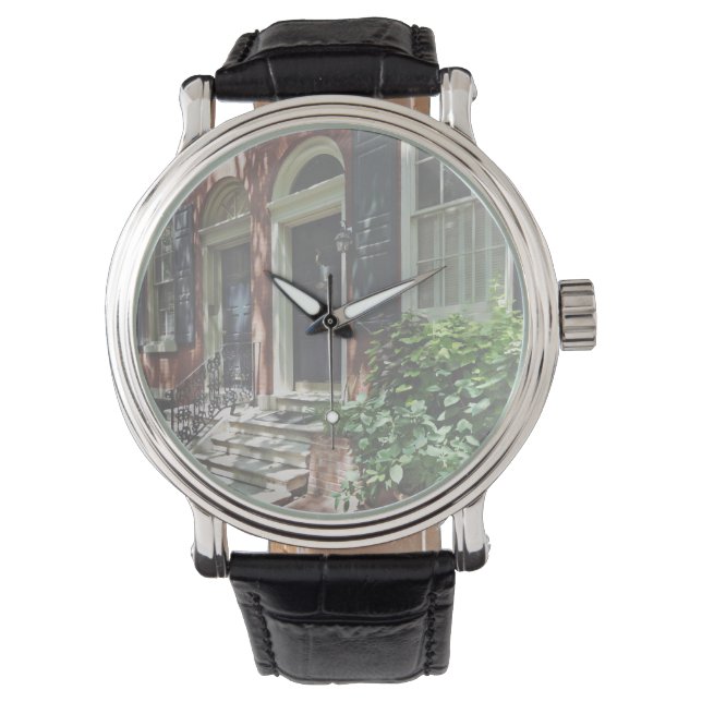 Philadelphia PA - Street in Society Hill Watch (Front)