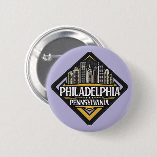 Philadelphia Pennsylvania 6 Cm Round Badge