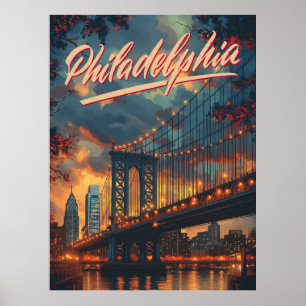 Philadelphia, Pennsylvania: A Vintage  Poster