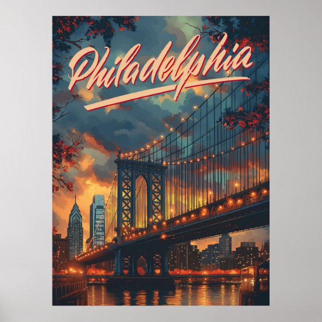 Philadelphia, Pennsylvania: A Vintage  Poster (Front)