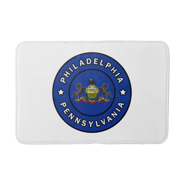 Philadelphia Pennsylvania Bath Mat (Front)