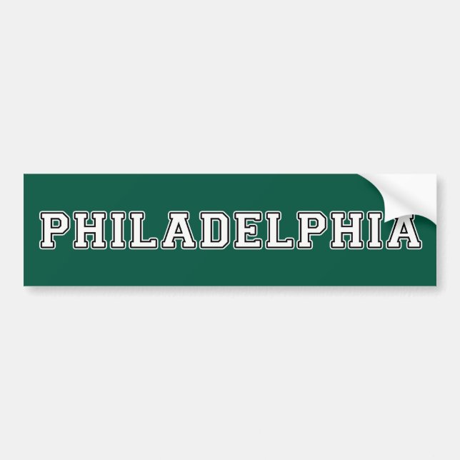Philadelphia Pennsylvania Bumper Sticker (Front)