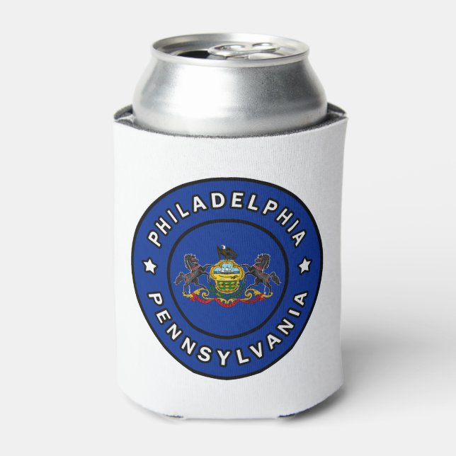 Philadelphia Pennsylvania Can Cooler (Can Front)