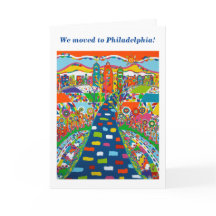 Philadelphia, Pennsylvania Change of Address Card