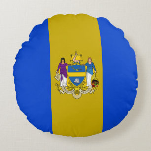 Philadelphia (Pennsylvania) City flag Round Cushion