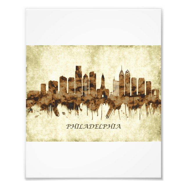 Philadelphia Pennsylvania Cityscape Photo Print (Front)