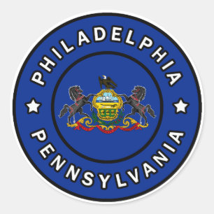 Philadelphia Pennsylvania Classic Round Sticker