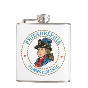 Philadelphia Pennsylvania Colonial Hip Flask