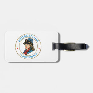 Philadelphia Pennsylvania Colonial Luggage Tag