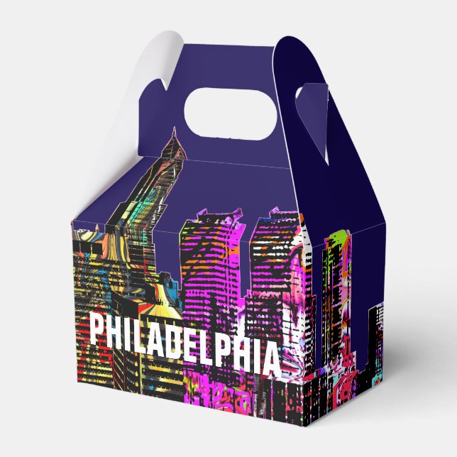 Philadelphia, Pennsylvania in graffiti Favour Box (Front Side)