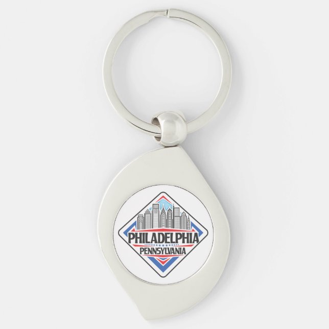 Philadelphia Pennsylvania Key Ring (Front)