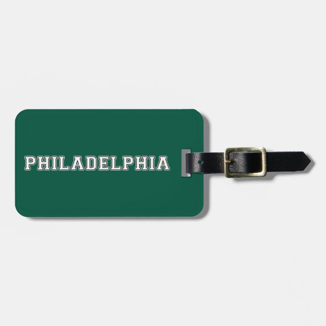 Philadelphia Pennsylvania Luggage Tag (Front Horizontal)