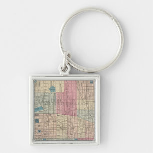Philadelphia, Pennsylvania Map Key Ring