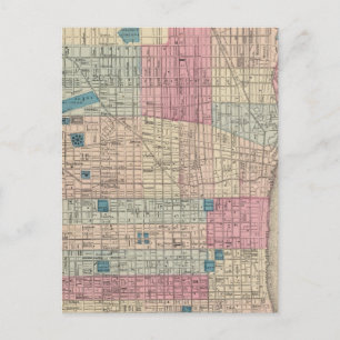 Philadelphia, Pennsylvania Map Postcard