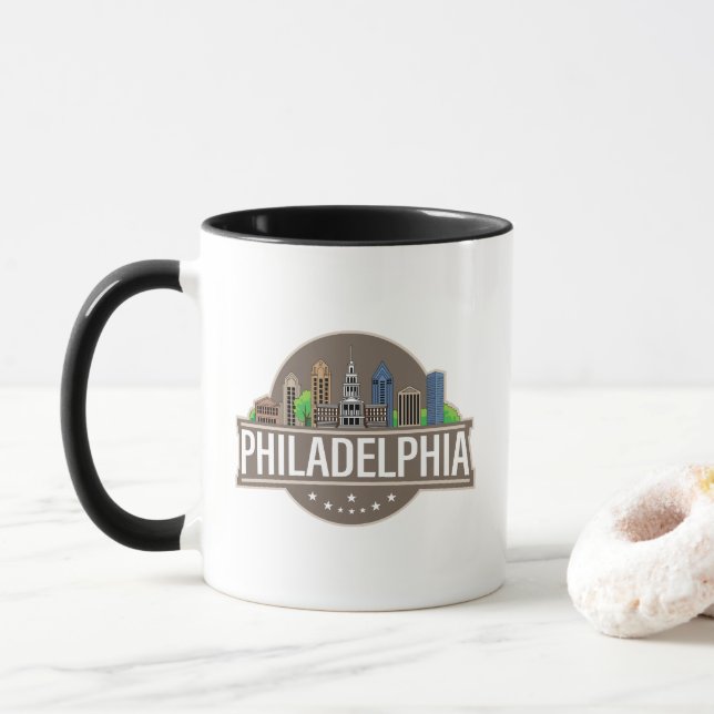 Philadelphia Pennsylvania Mug (With Donut)