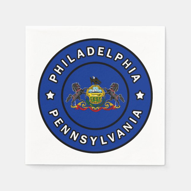 Philadelphia Pennsylvania Napkin (Front)