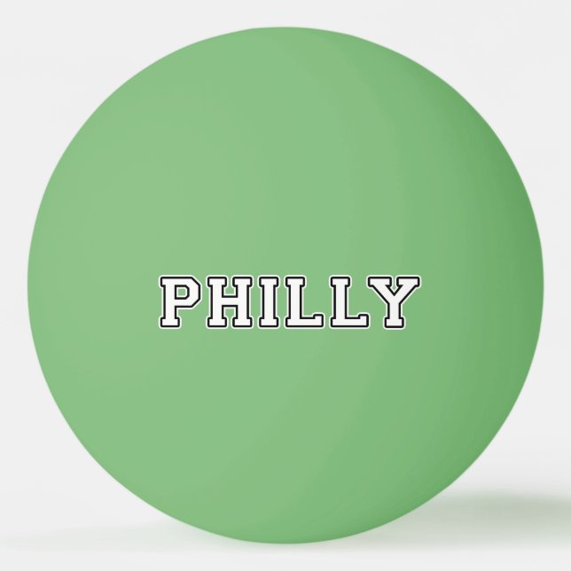 Philadelphia Pennsylvania Ping Pong Ball (Front)