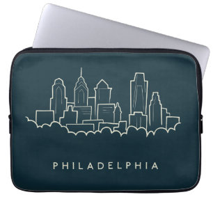 Philadelphia Pennsylvania Skyline Laptop Sleeve
