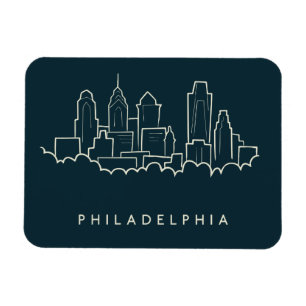 Philadelphia Pennsylvania Skyline Magnet