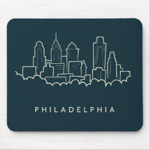Philadelphia Pennsylvania Skyline Mouse Mat