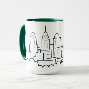 Philadelphia Pennsylvania Skyline Mug