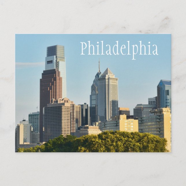 Philadelphia, Pennsylvania Skyline Postcard (Front)