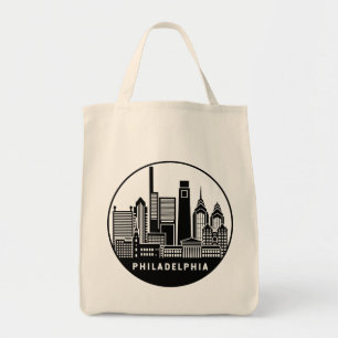 Philadelphia Pennsylvania Skyline Tote Bag