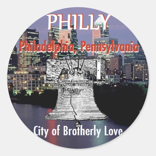 Philadelphia Pennsylvania Sticker (Front)