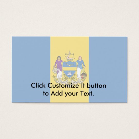 Philadelphia, Pennsylvania, United States flag Business Card