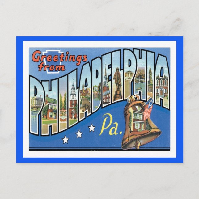 Philadelphia Pennsylvania US City Postcard (Front)