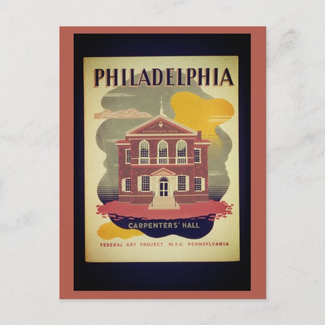Philadelphia Pennsylvania Vintage Travel Postcard (Front)