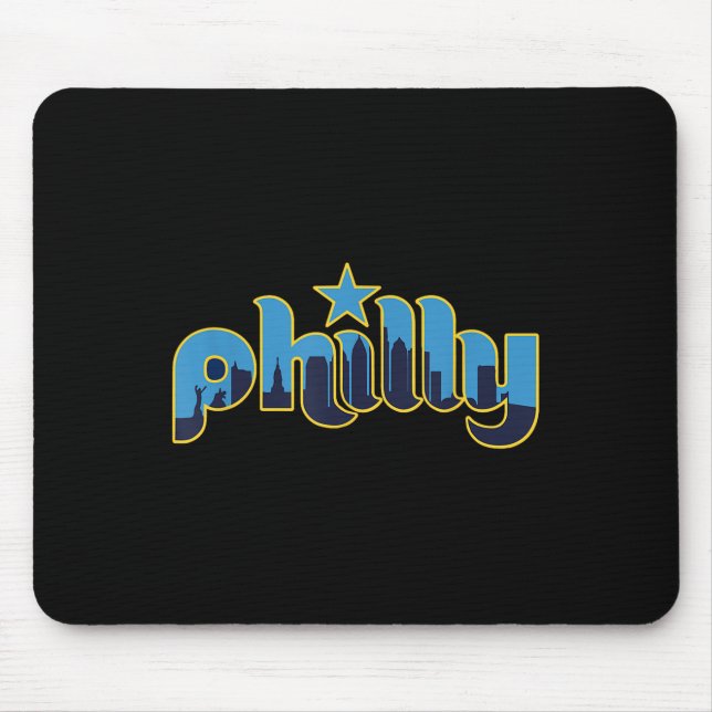 Philadelphia Philly - Throwback Design - Clic  Mouse Mat (Front)