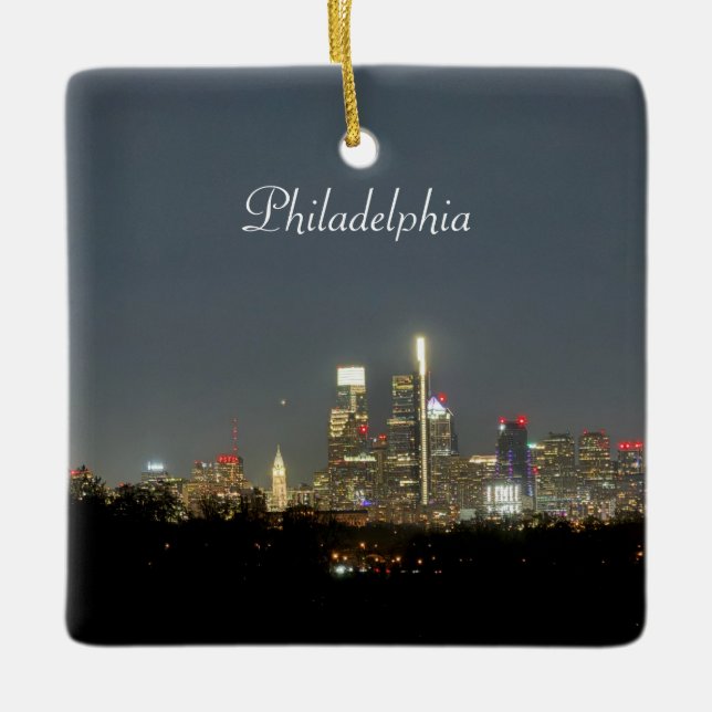 Philadelphia Photo Ornament (Front)