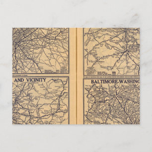 Philadelphia, Pittsburgh, Richmond Postcard