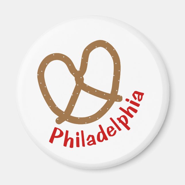 Philadelphia Pretzel Magnet (Front)