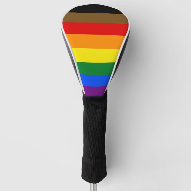 Philadelphia Pride Flag LGBTQ Golf Head Cover (Front)