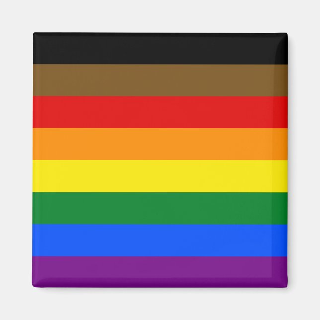 Philadelphia Pride Flag LGBTQ Magnet (Front)