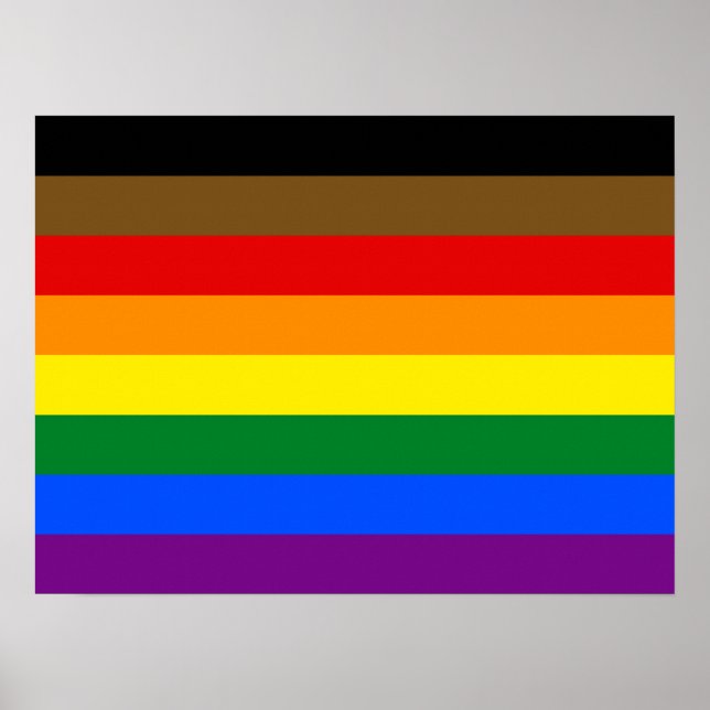 Philadelphia Pride Flag LGBTQ Poster (Front)