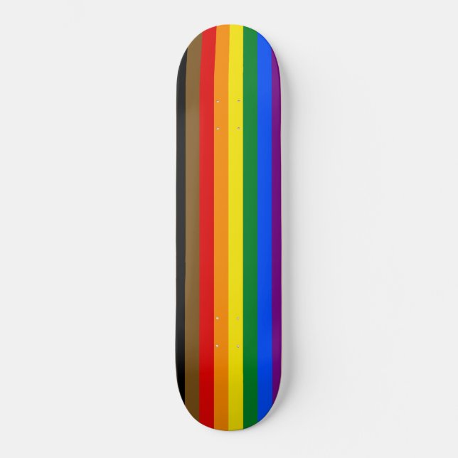 Philadelphia Pride Flag LGBTQ Skateboard (Front)