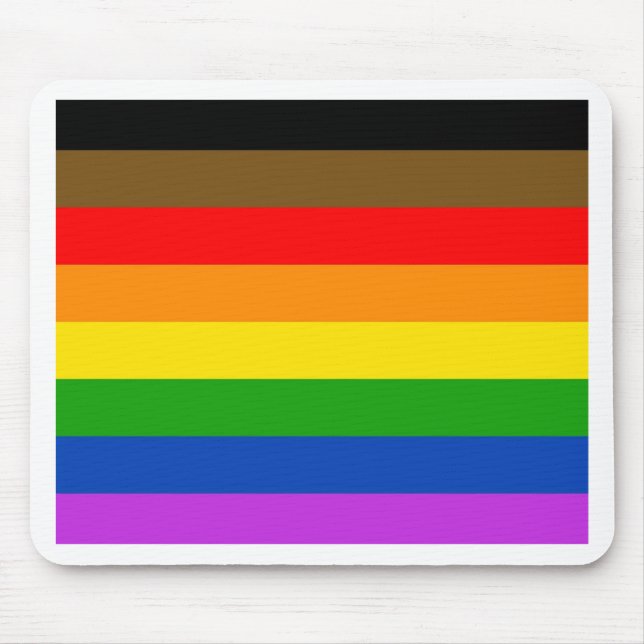 Philadelphia pride flag mouse mat (Front)