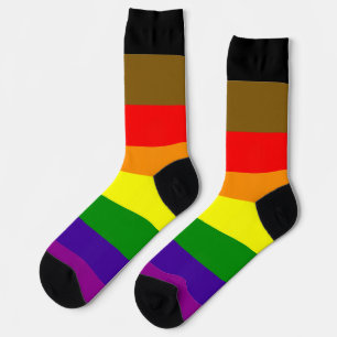Philadelphia Pride Rainbow Striped LGBT Socks