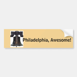Philadelphia Quote & Liberty Bell Bumper Sticker