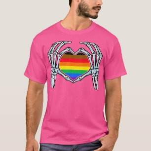 Philadelphia rainbow Gay Skeleton seual Identity T-Shirt