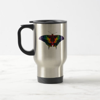 Philadelphia Rainbow Pride Flag Swallowtail Travel Mug