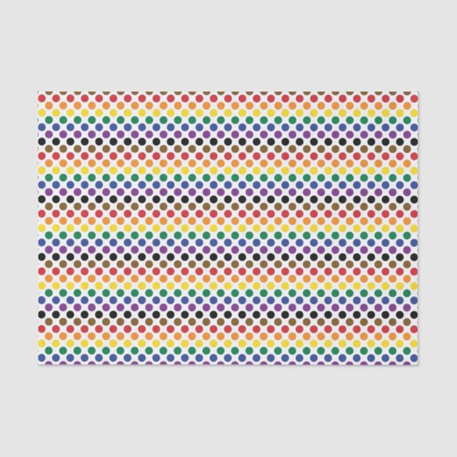 Philadelphia Rainbow Pride Flag Tissue Paper (Front)
