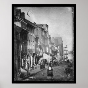 Philadelphia Scene Daguerreotype 1842 Poster