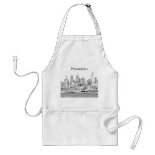Philadelphia Skyline Apron