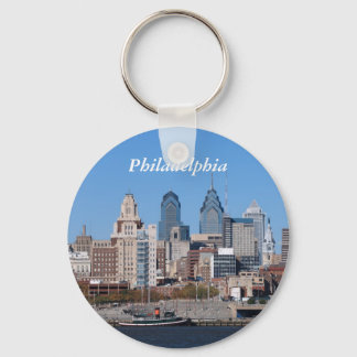 Philadelphia Skyline, Closeup Key Ring
