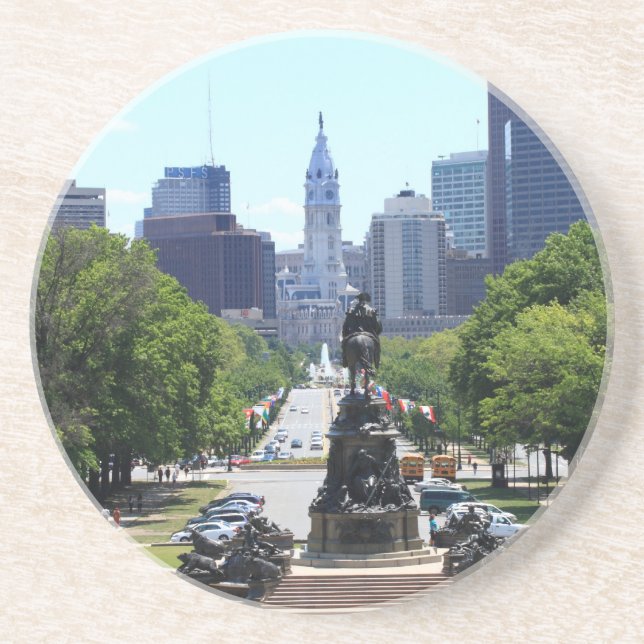 Philadelphia Skyline Coaster (Front)